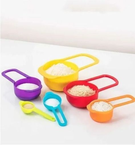 6 Cucharas Medidoras Cocina Repostería Medida Tazas Gourmet-1