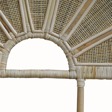  Respaldo de cama flor rattan 120 cm -1