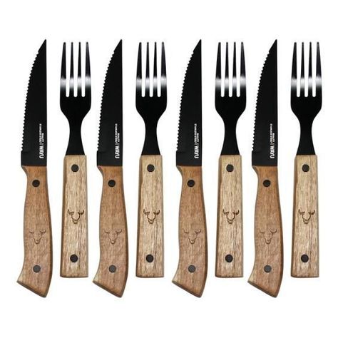SET CUCHILLOS Y TENEDORES PRM 8 PCS WAYU-0