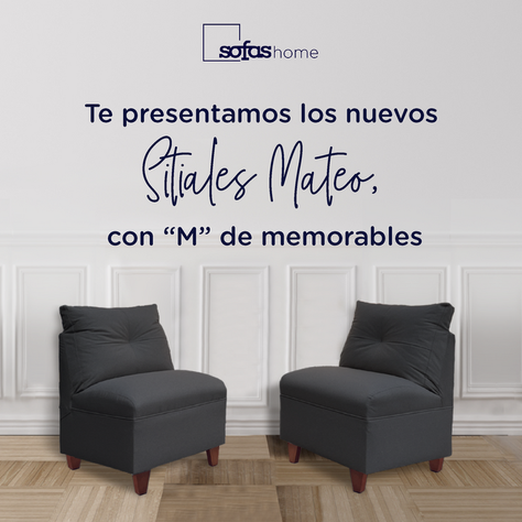 Par Butacas Mateo Chenille Grafito Pata Madera 1C-1