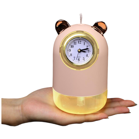 Humidificador Lampara y Reloj USB 300ml AR56-0