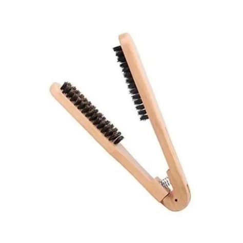 Cepillo Para Planchar Pelo Madera-1