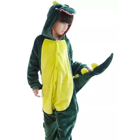 Pijama Y Disfraz Enterito Polar Niño Dinosaurio-1