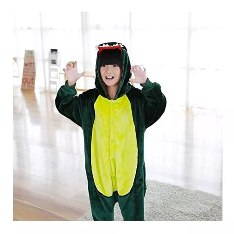 Pijama Y Disfraz Enterito Polar Niño Dinosaurio-3