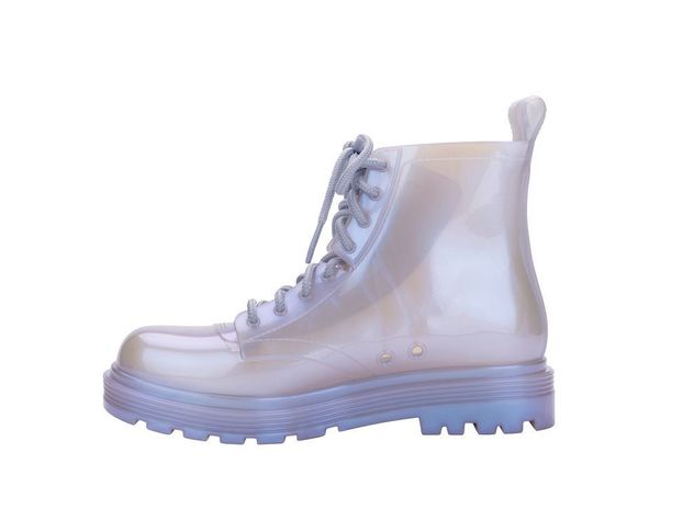 Botin Infantil Coturno Azul Perlado Mini Melissa-1