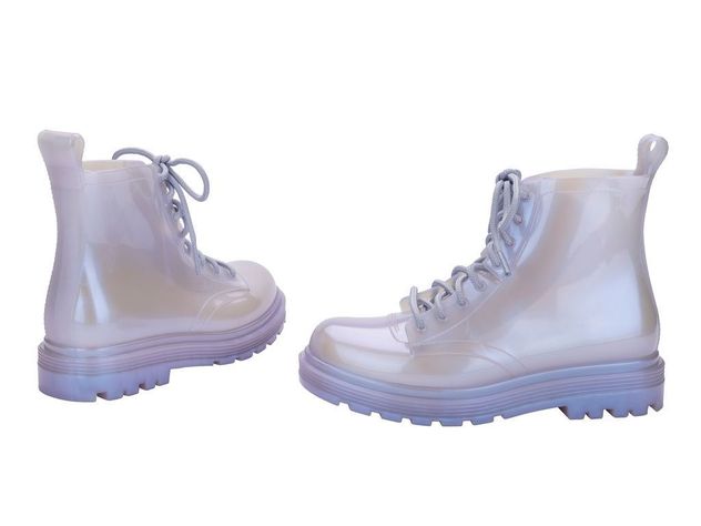 Botin Infantil Coturno Azul Perlado Mini Melissa-2