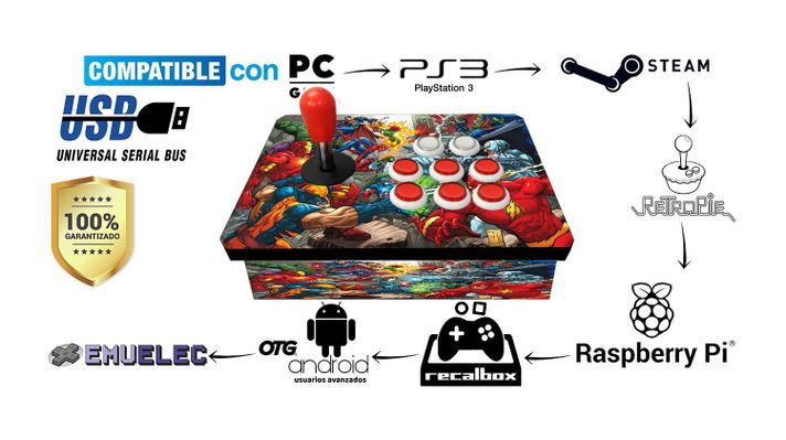 JOYSTICK ARCADE SIMPLE USB -MARV-VS-DC-1