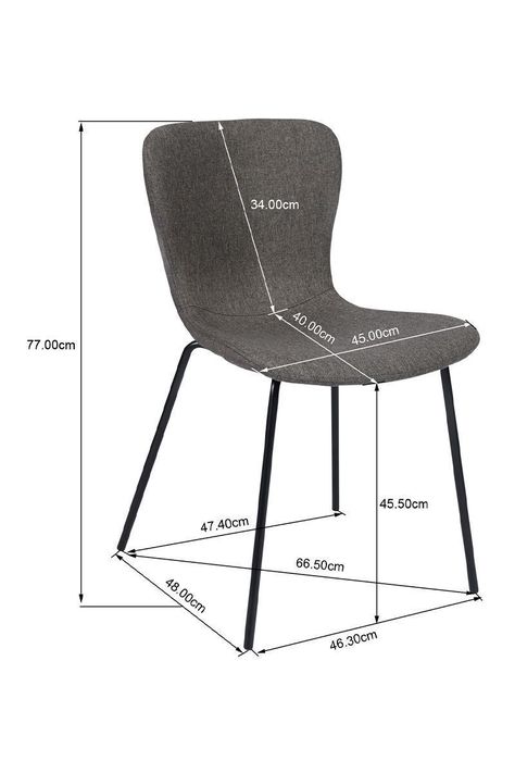 Pack 4 Sillas de Comedor Citrino Gris-2