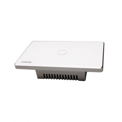 Interruptor Wifi RF Vhome Vector Design LN Touch 1 Canal Compatible Con Google Home y Alexa-2