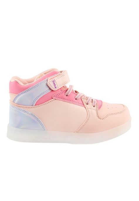Zapatilla led powerlight velcro a correr niña 958-0