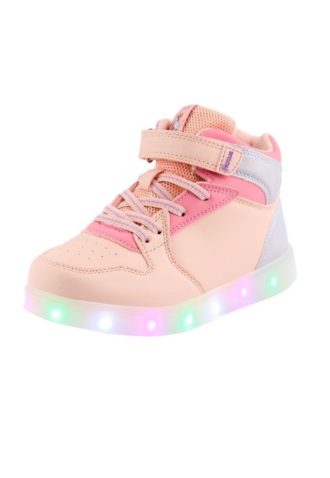Zapatilla led powerlight velcro a correr niña 958-1