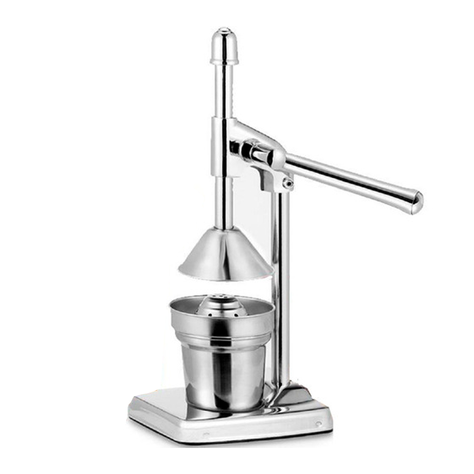 Exprimidor Jugo Manual Acero Inoxidable Naranja-0