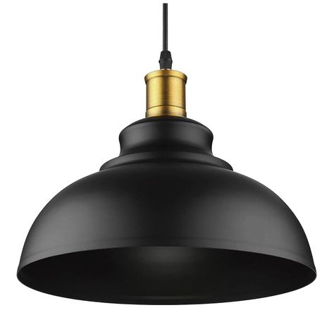 Lámpara Colgante E-27 Decorativa Negra Pollux-1