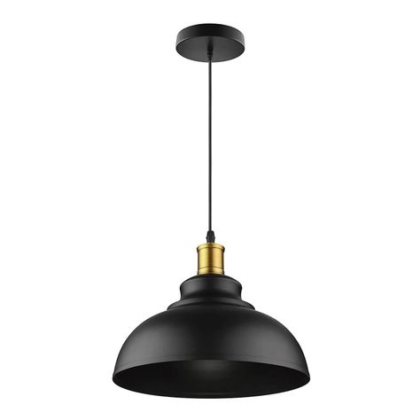 Lámpara Colgante E-27 Decorativa Negra Pollux-0