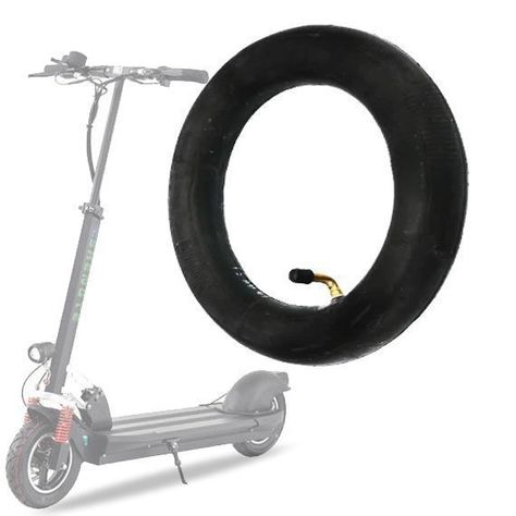 Cámara Scooter Eléctrico 10"X2.125 Válvula Curva-0