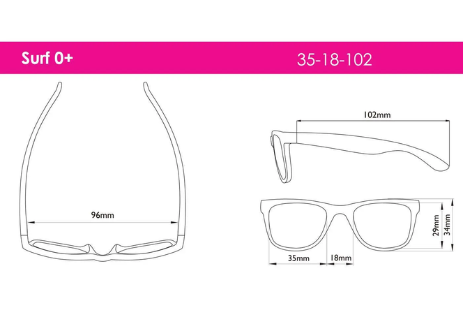 Lentes De Sol Para Niños Surf 0+ Negro-2