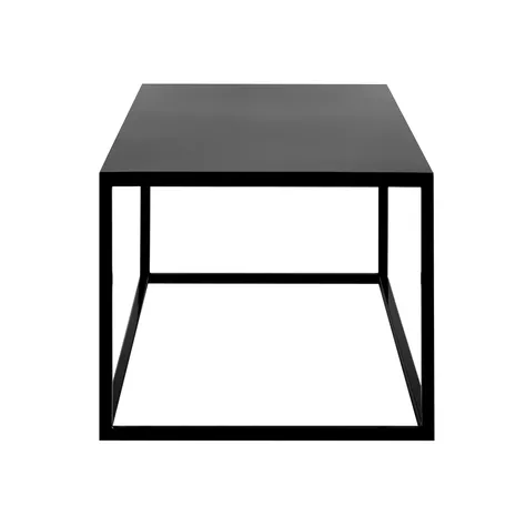 Mesa de Centro 80 Rectangular Metal Black Negra-4