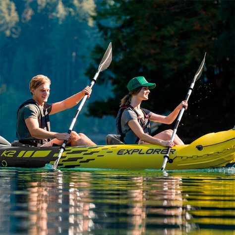 Remos Aluminio Para Kayak Largo 218 Cm Paddle-4