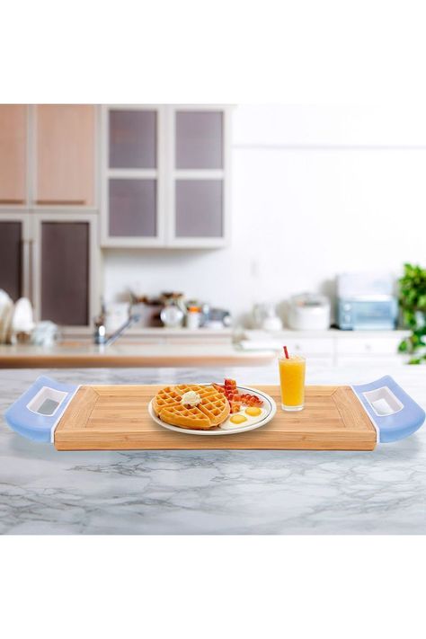 Bandeja Para Servir Rectangular Bambú Madera-1