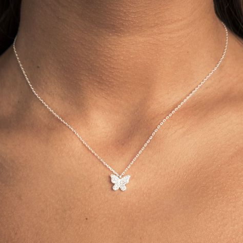 Collar Mariposa Plata 925 Boaz Joyas-1
