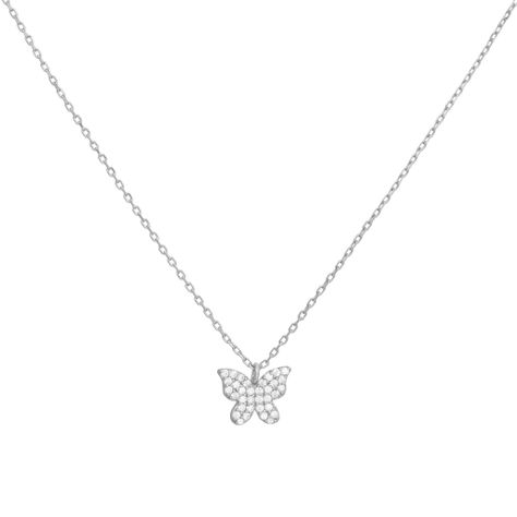 Collar Mariposa Plata 925 Boaz Joyas-0