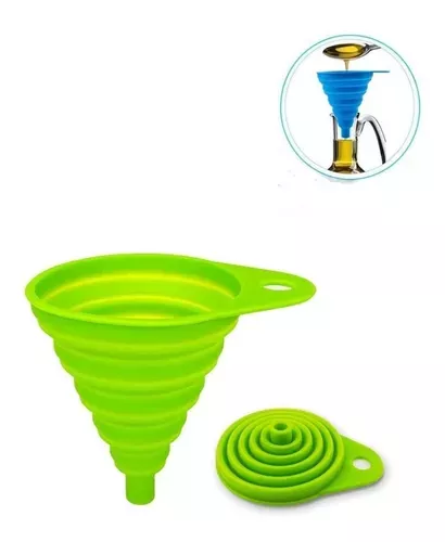 Pack X10 Embudo Plastico Embudo De Silicona Plegable Embudo-4