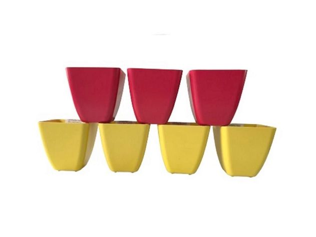 SET 7 MACETAS BIO CUADRADO 3COR4AMA 13,3X12,4-0