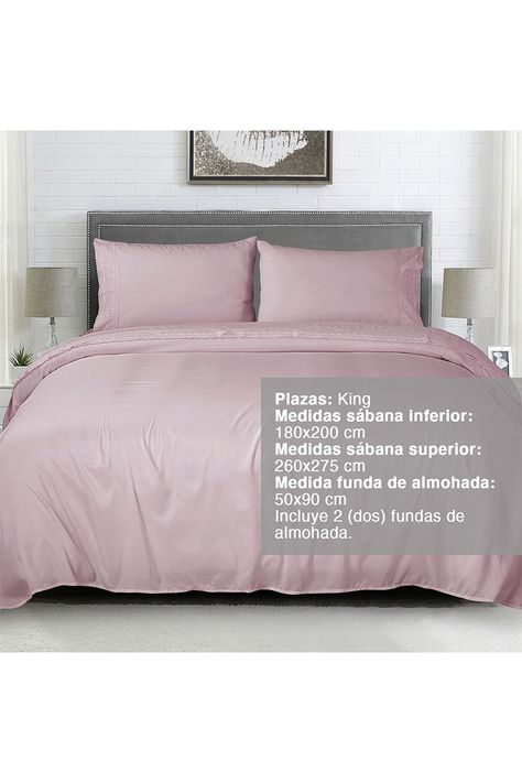 Sábana Broderie King Palo Rosa-1