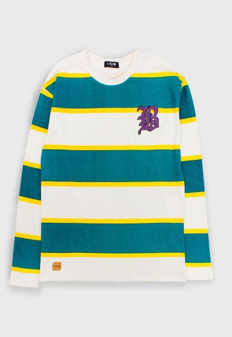 Polera teens niño listada varsity 502-0