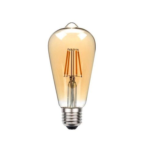 Pack 5 Ampolletas Filamento Led 4W Vintage ST64-1