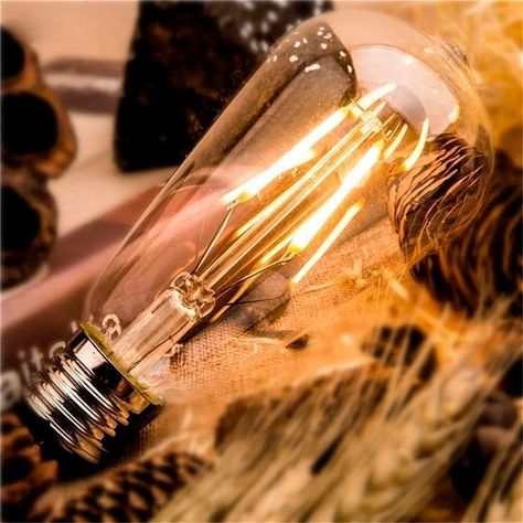 Pack 5 Ampolletas Filamento Led 4W Vintage ST64-3