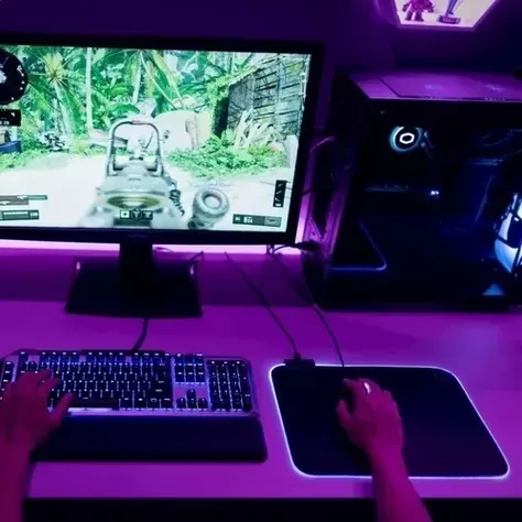 Mouse Pad Alfombrilla Antideslizante Luz Led Rgb Gamer-6