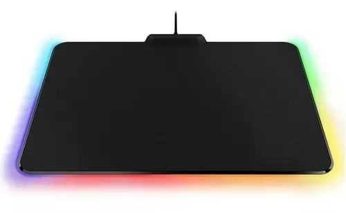 Mouse Pad Alfombrilla Antideslizante Luz Led Rgb Gamer-0