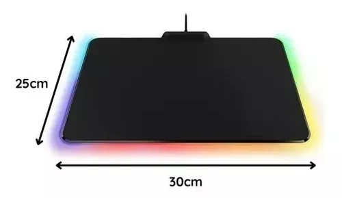 Mouse Pad Alfombrilla Antideslizante Luz Led Rgb Gamer-1