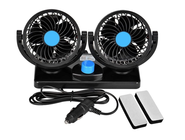 Ventilador Doble de Auto 5v 2 Velocidades-0