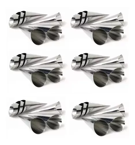 Pack X36 Cono Molde Para Cannoli Cachito Croissant Pan Danes -1