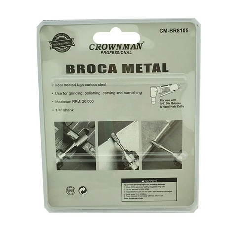 Set Kit Juego De Broca Para Metal 5 Piezas Crownman-1