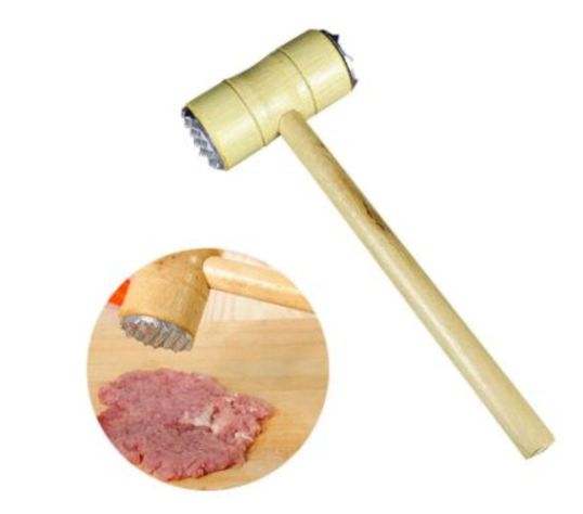 Martillo Mazo De Carne Doble Cara Mango Madera-0
