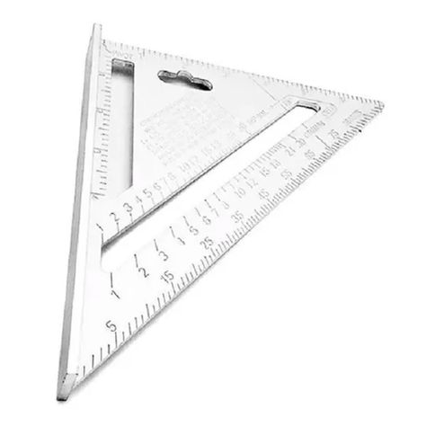 Escuadra De Medición Rápida De Aluminio Macizo Carpintería-0