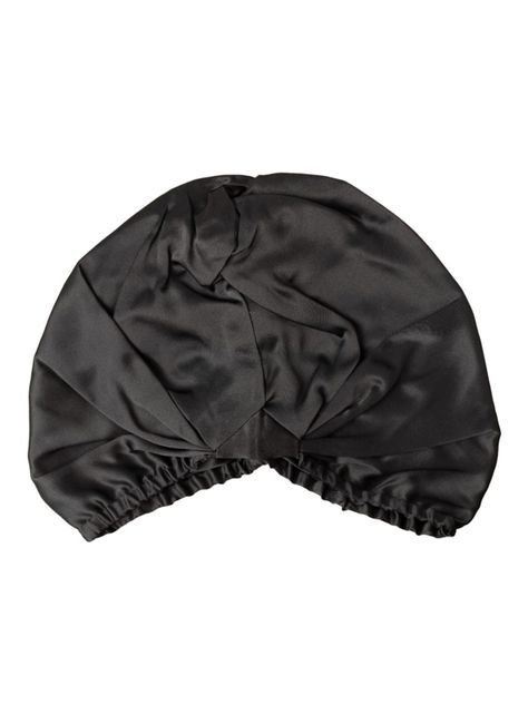 Turbante 100% De Seda Negro-0
