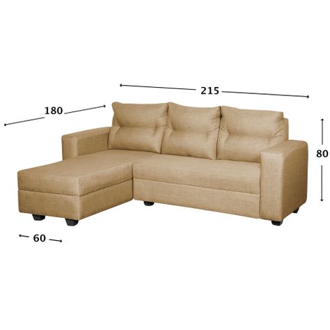 Sofa Seccional Denis Lino Beige-2