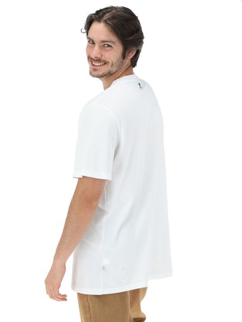 Polera Manga Corta Panal Blanco Hombre-2