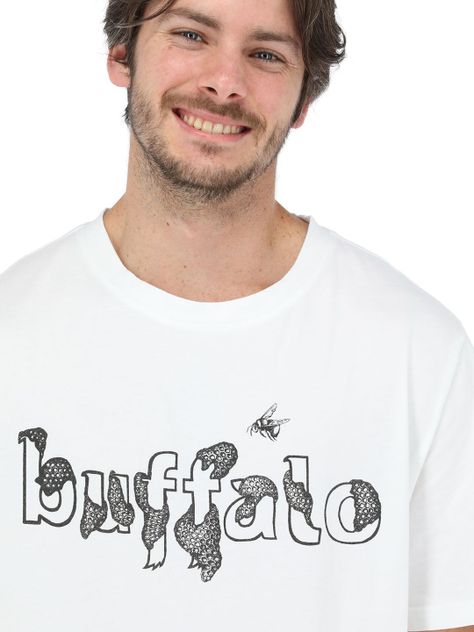 Polera Manga Corta Panal Blanco Hombre-3