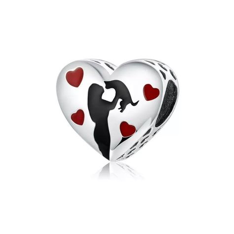 Charm dije corazón mom cat 925 -0