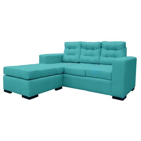 Seccional Antu Chenille Tipo Lino Turquesa 3 Cuerpos-1