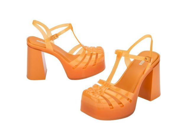 Sandalia Party Heel Naranja Melissa-2