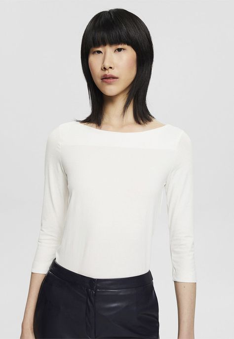 Polera Mujer Manga 3/4 Lisa Esprit-0