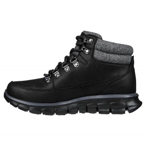 Botin Mujer Synergy Negro Skechers-4