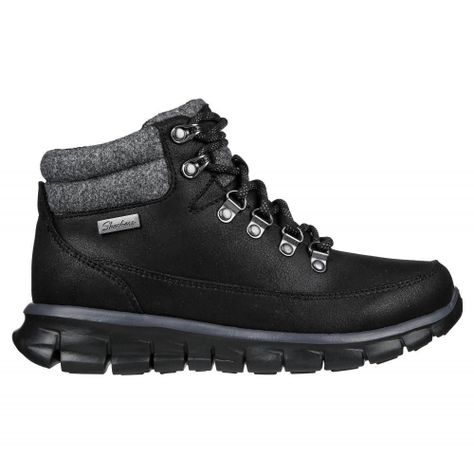 Botin Mujer Synergy Negro Skechers-5