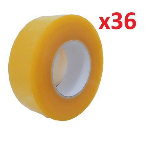 Pack 36 hunchas de Embalaje Transparente 300 Mts 48mm Ancho-3